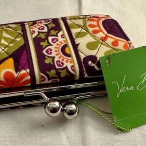 BRAND NEW WITH TAGS Purple Wallet with Floral Interior